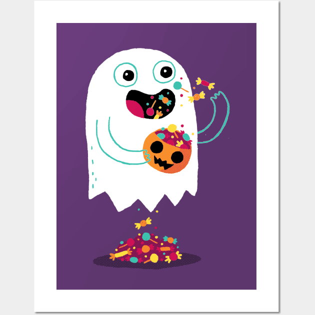 Ghost Candy Wall Art by DinoMike